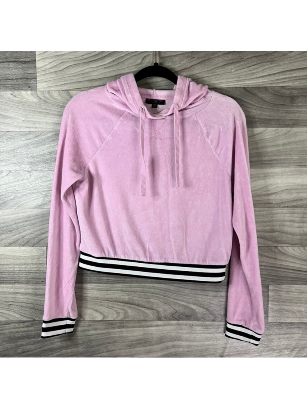 Topshop Velour Hoodie Pre-Owned